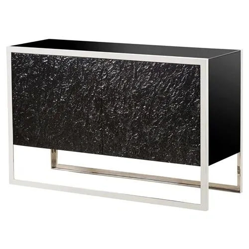 Andrew Martin Dexter Tailormade Modern Classic Wood Metal Base 2 Door Buffet Sid