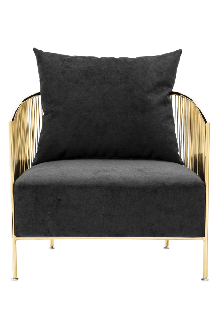 Black Velvet Wire Chair | Eichholtz Knox (OO)
