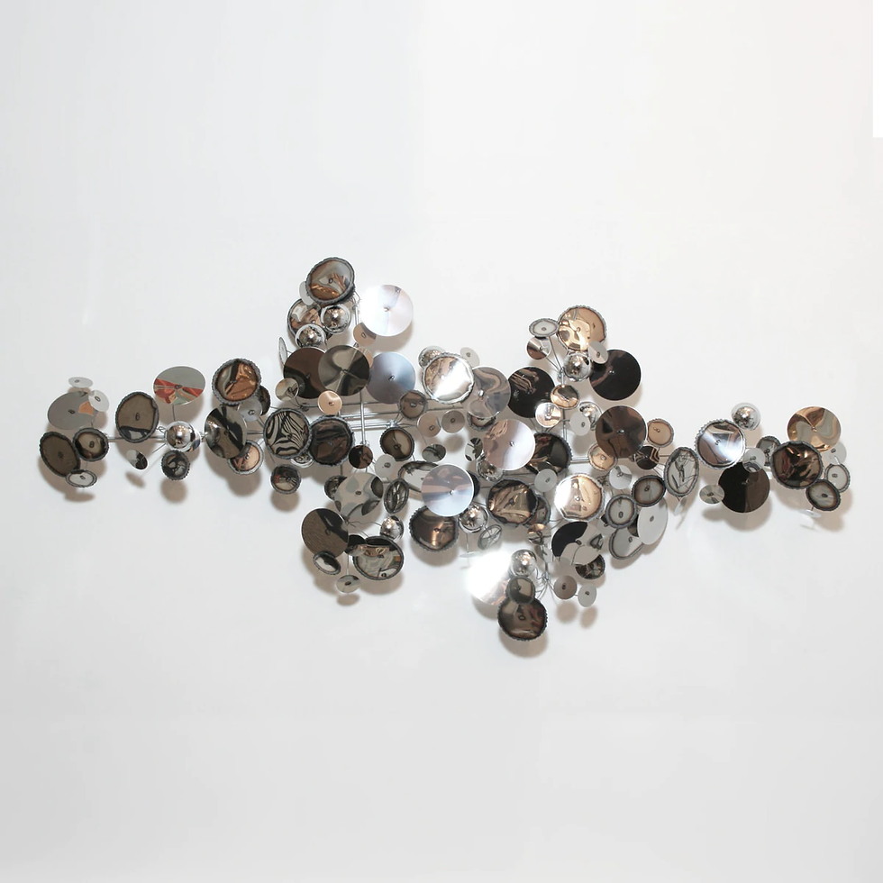 C. JERÉ RAINDROPS WALL SCULPTURE in Brass or Silver (JO)