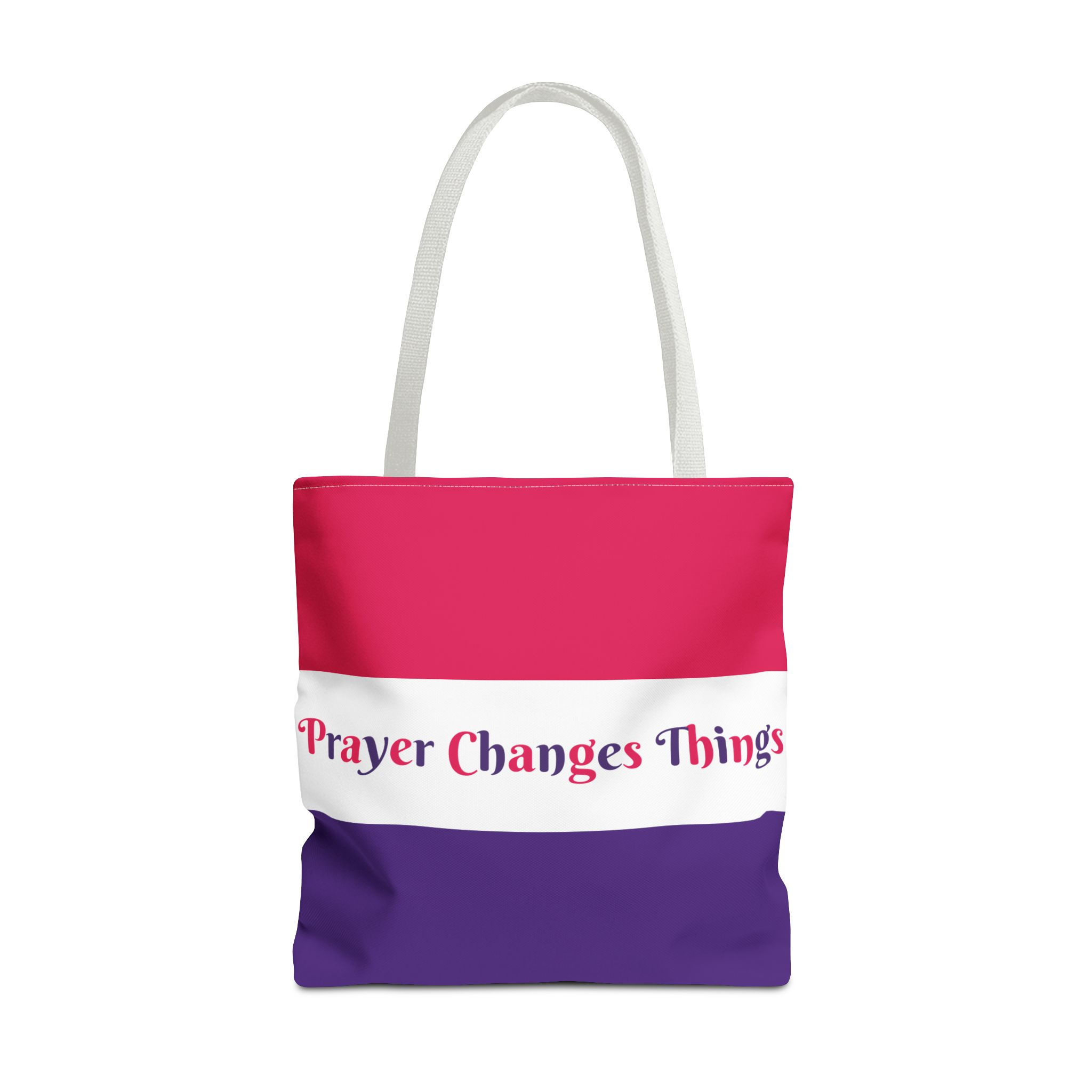 Prayer Tote Bag (Pink & Purple)