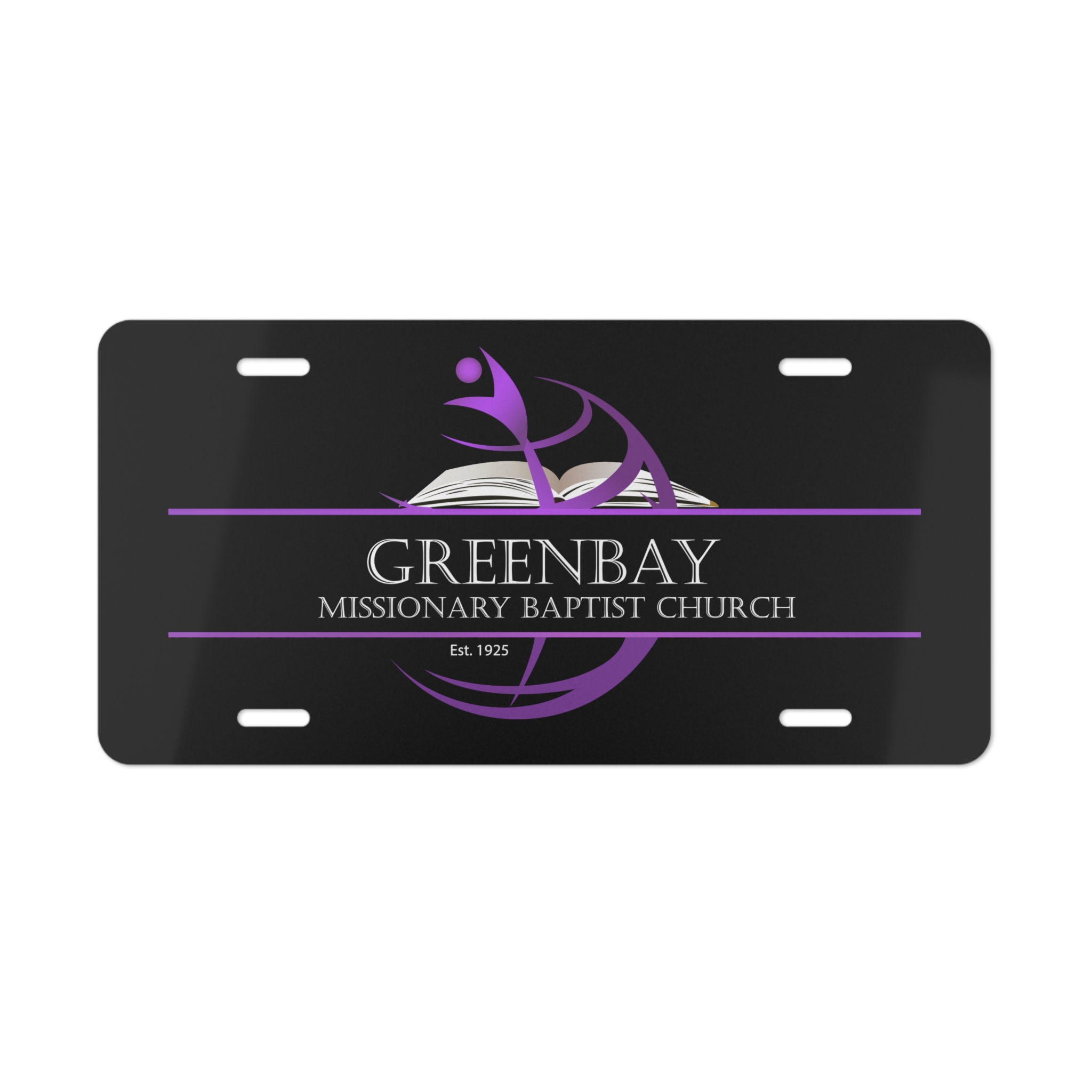 Greenbay Vanity Plate (Black)