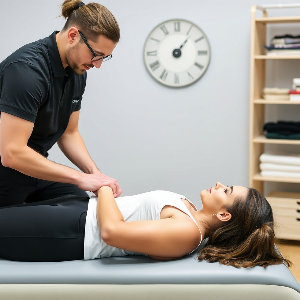 High angle view of health professionals discussing patient progress notes