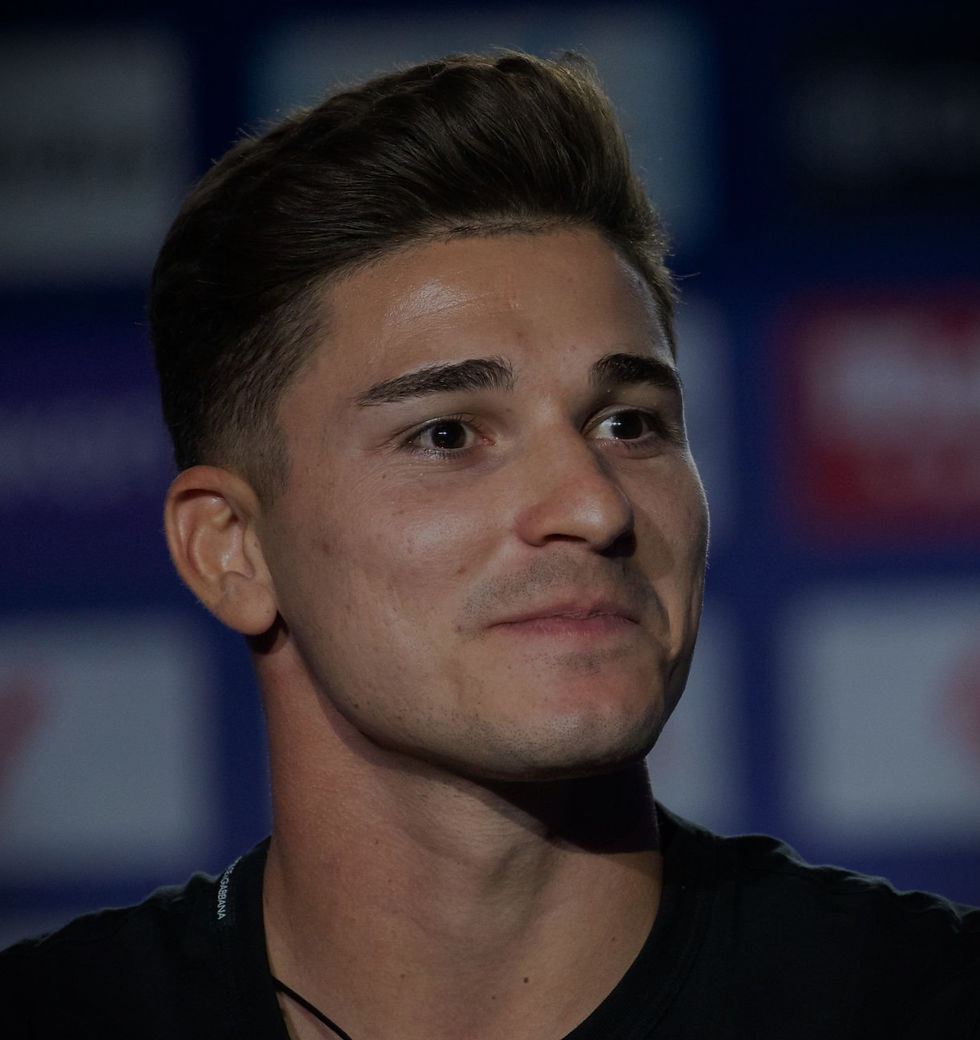 Atlético Madrid presentó a Julián Álvarez