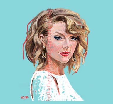singer, Taylor Swift, American, digital portrait, art, Microsoft Paint