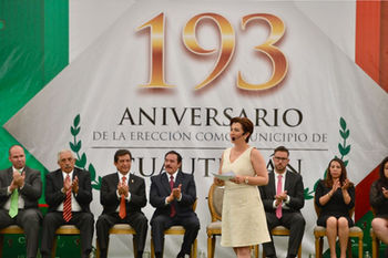 Celebra Cuautitlán su 193 aniversario en el Gimnasio Municipal "Benito Juárez"