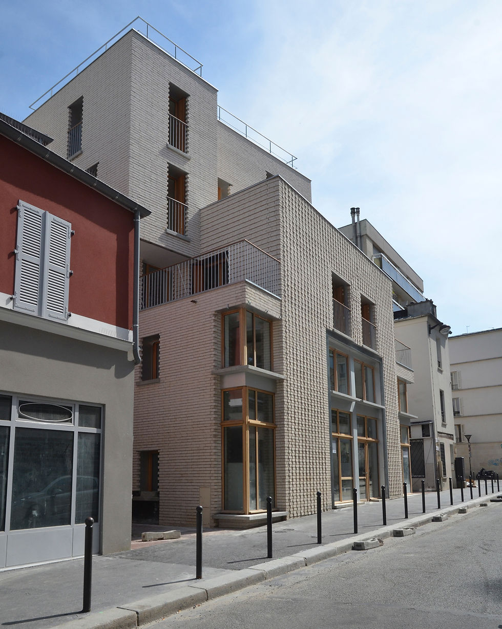 Logements intermédiaires & maisons de ville Paris Sabri Bendimérad Architecte 2014© J.Langendorff