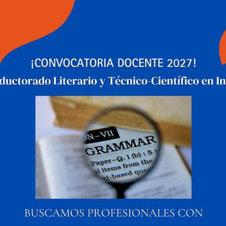 ¡Sumate a nuestro equipo docente 2027!