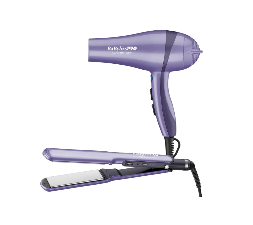 BABYLISS DUO PURPURA SECADORA + PLANCHA 1 1/2″ (BNTLVPP72UX))