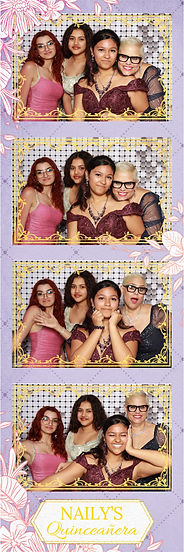 quinseañera photo booth strip