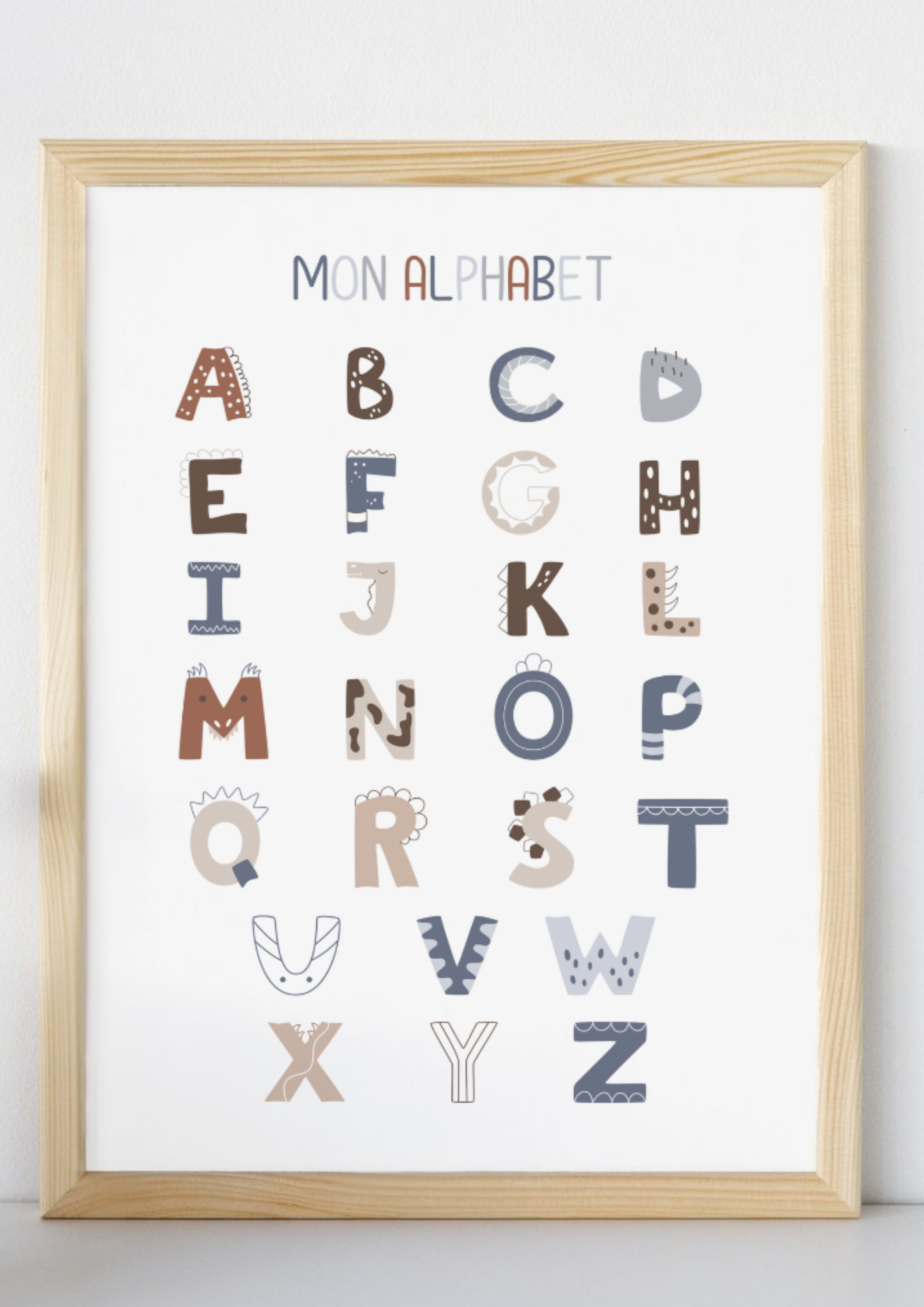 Affiche - Alphabet monstres