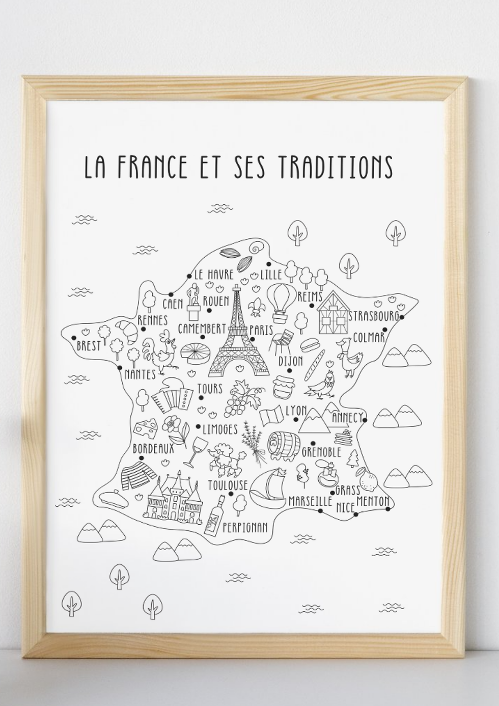 Affiche pédagogique La France et ses traditions