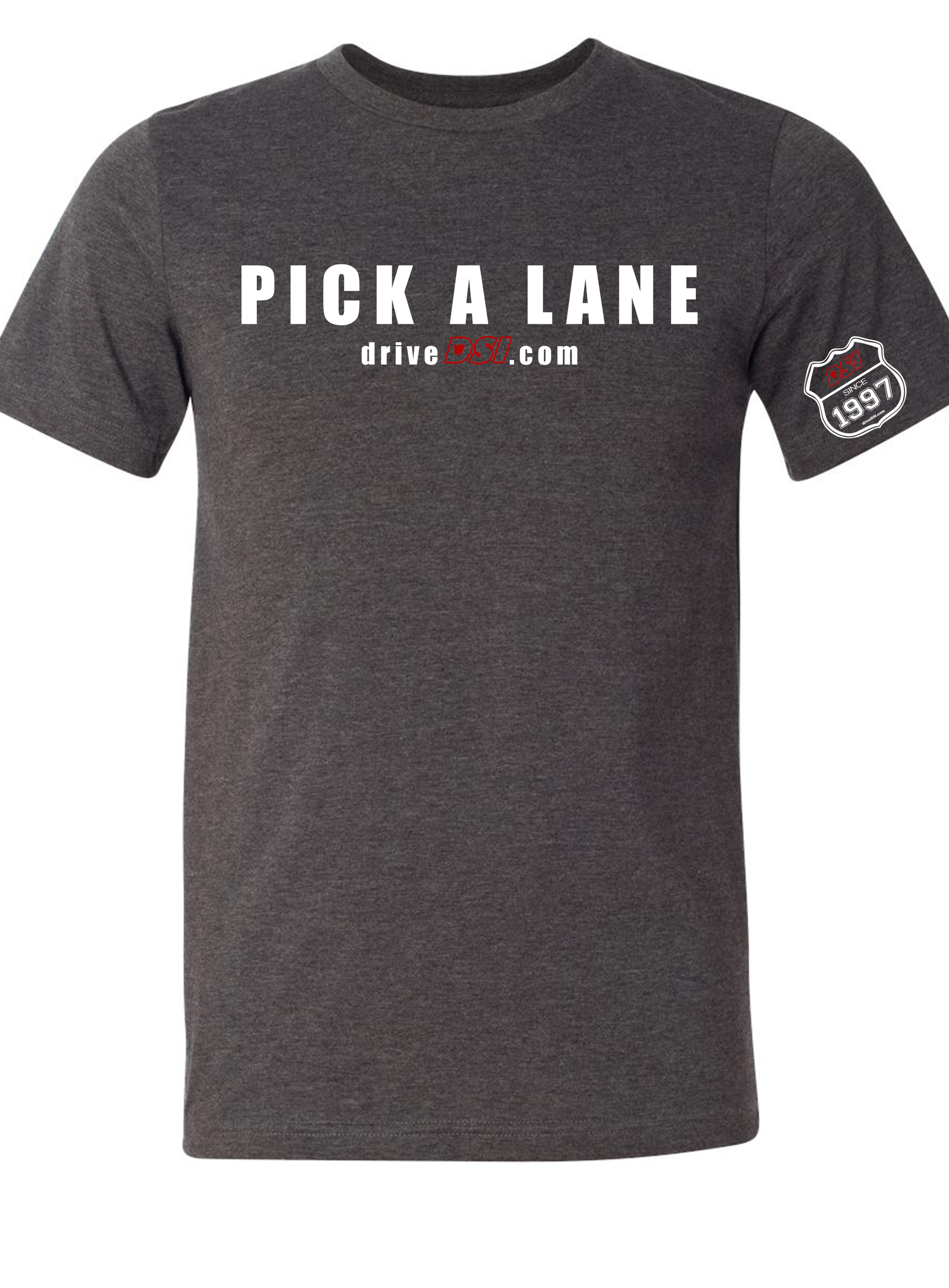 PICK A LANE - Dark Heather Grey