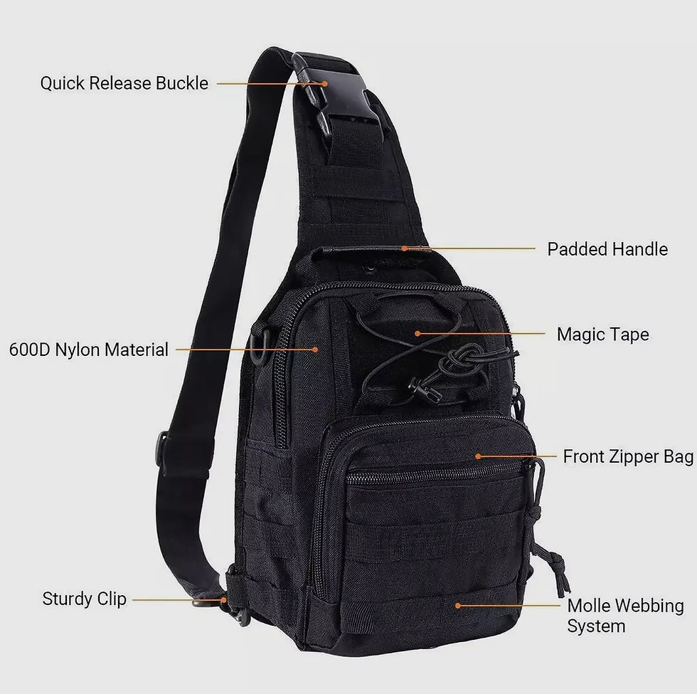 Thumbnail: Outdoor tactical sling bag - heavy duty 