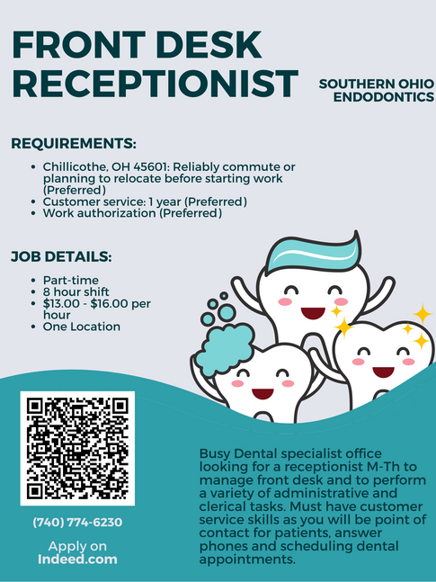 Front Desk Receptionist - Southern Ohio Endodontics.png