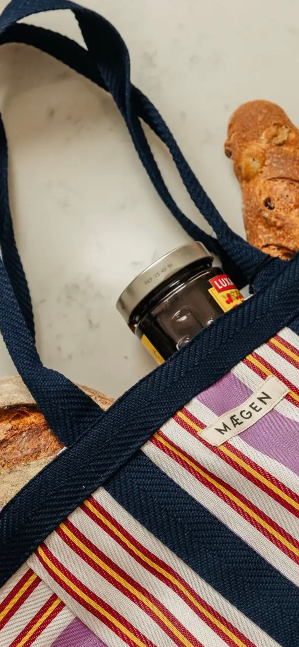 Recycled nylon beach bag