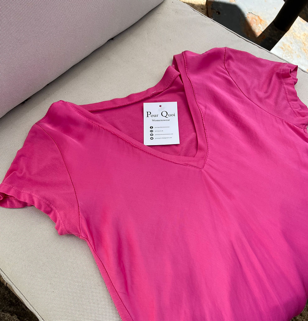 Thumbnail: Pink silk t.shirt 
