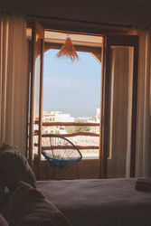 Surf Camp with double rooms with ocean view balcony