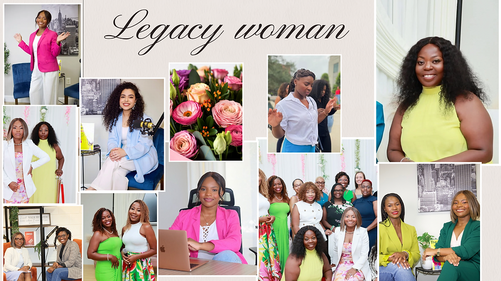 A group of women standing together symbolizes unity and empowerment within the Legacy Woman community