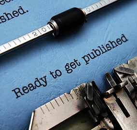 Ready to Get Published typed on blue paper - OutSec Legal - Legal Authoring: Books and Blogs