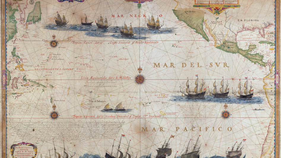 Mar del Sur. Océano Pacífico.