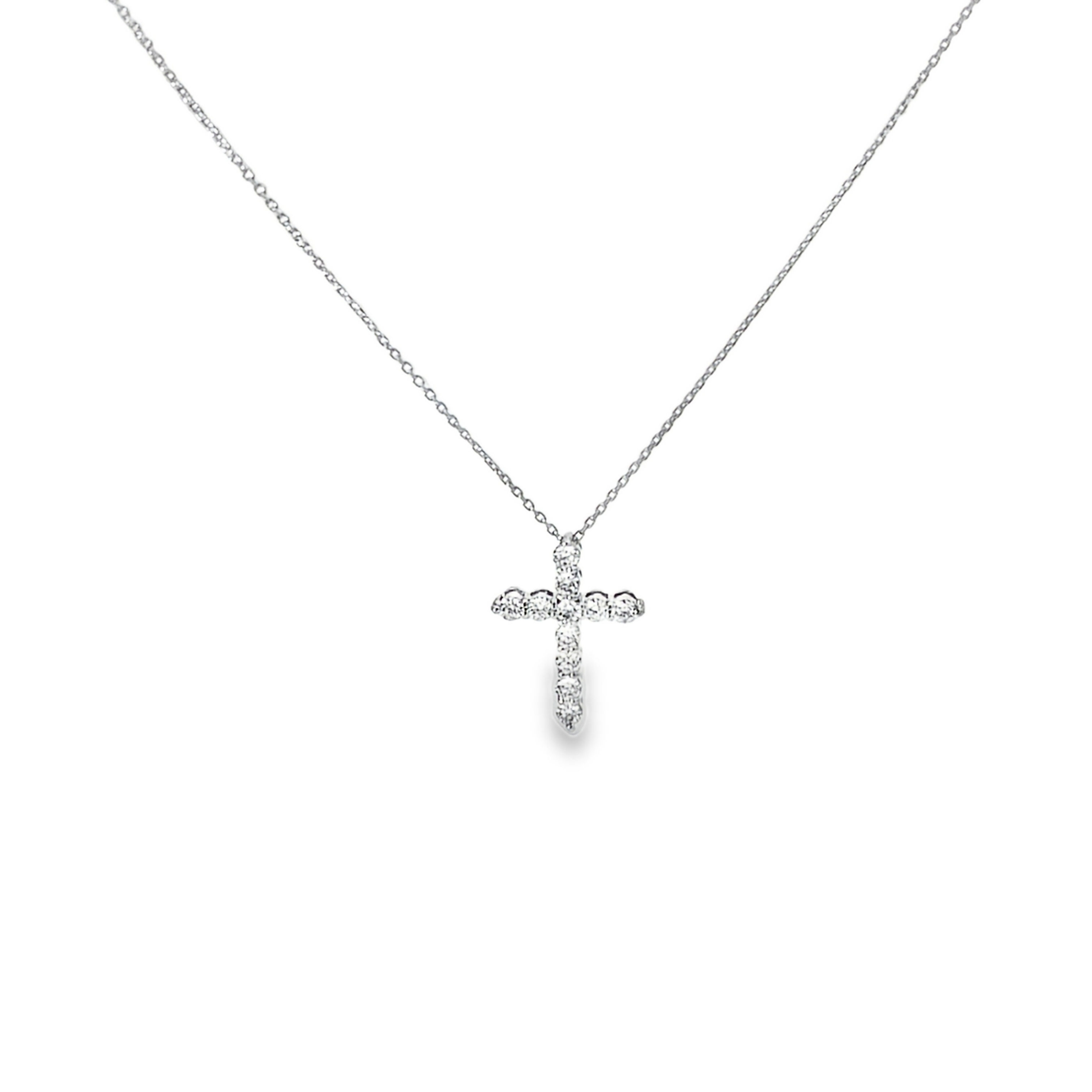 Necklace with Diamond Cross Pendant