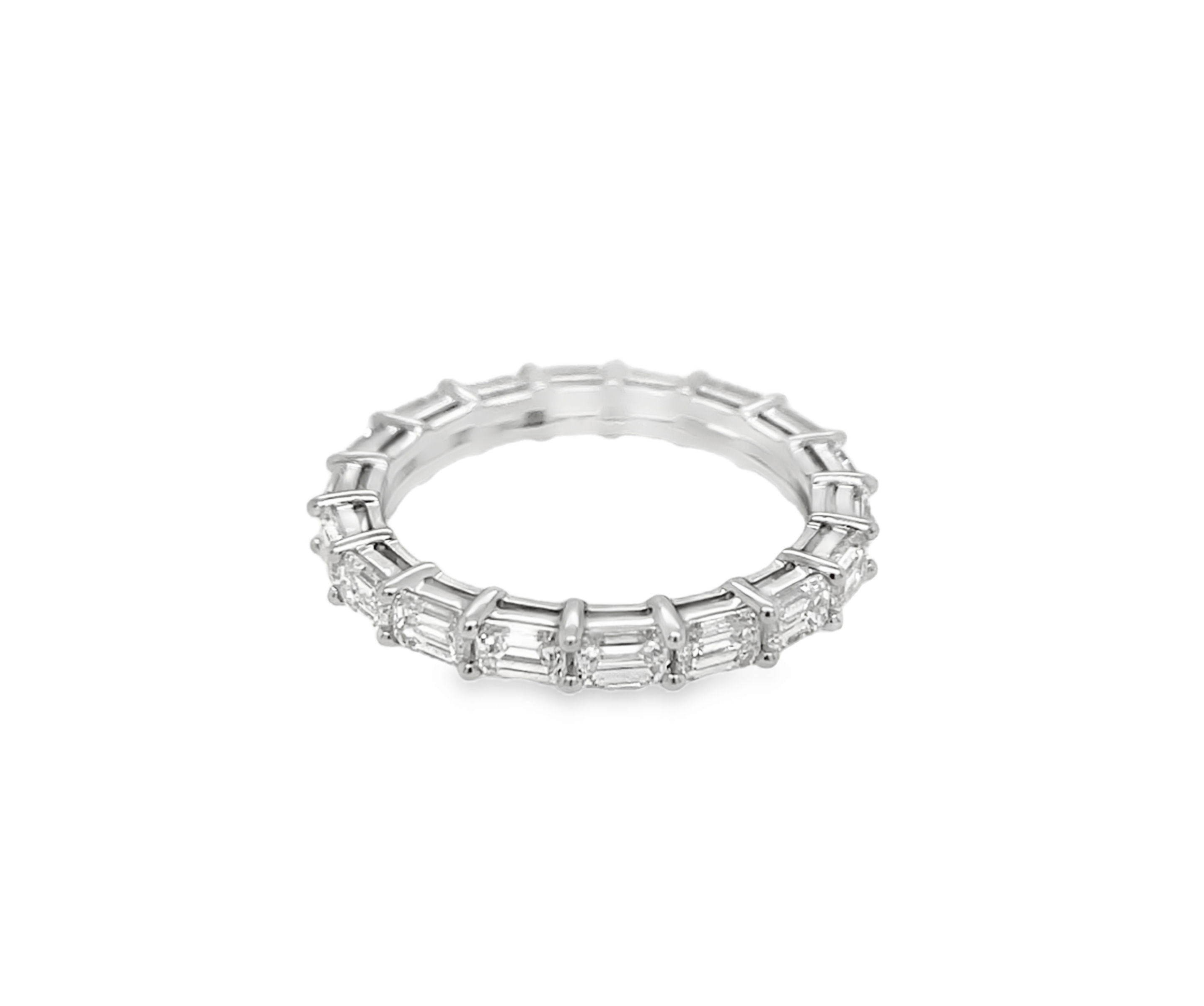 Emerald Cut East-West Eternity Ring