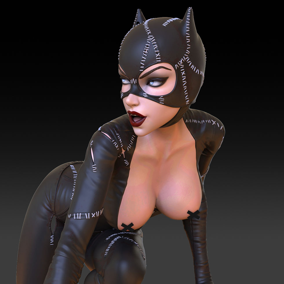 Thumbnail: Catwoman and Batman Diorama