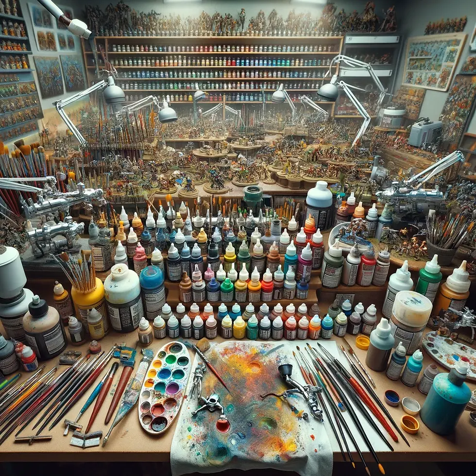 Le materiel de peinture