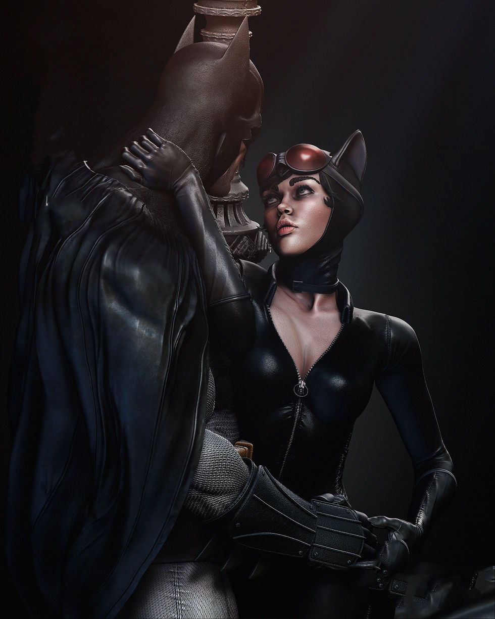 Miniature : Catwoman Et Batman