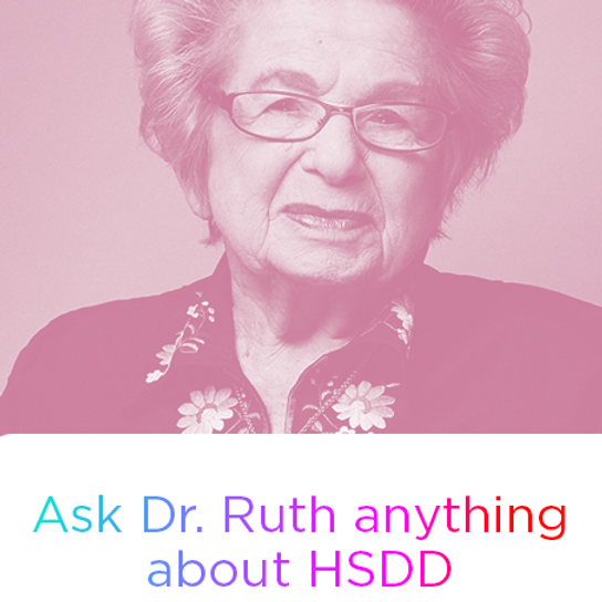 Social media stories duotone portrait of an older woman with gray hair, holding a power-pose with a question truth or dare