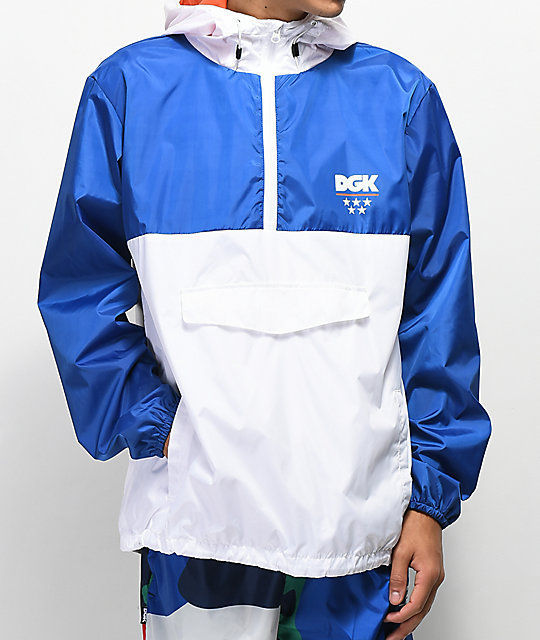 Blue & White Windbreaker Jacket