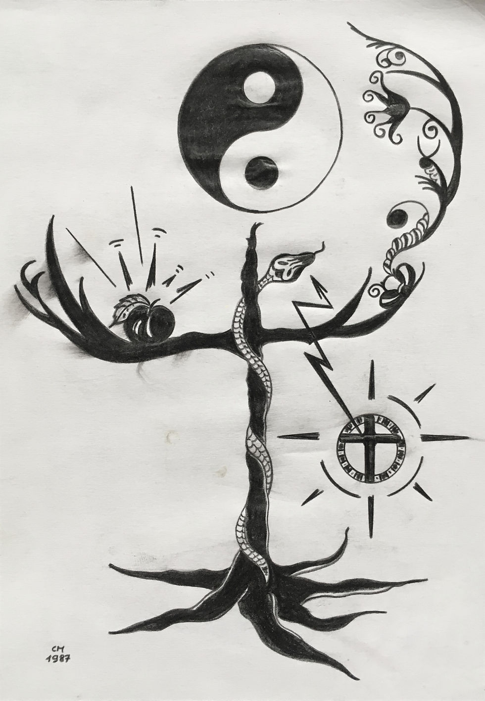 Bild: gezeichnet von meiner Mama, 1987