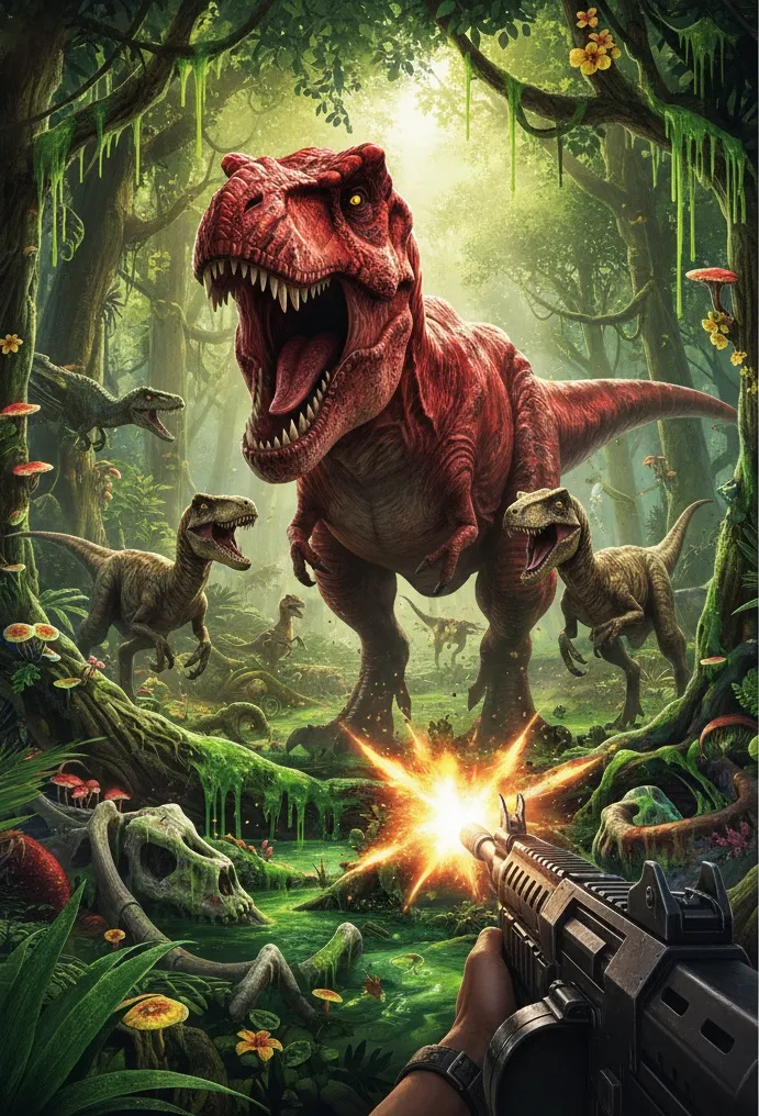 T-RexAttack – VR-Spiel bei PlayVR Wien