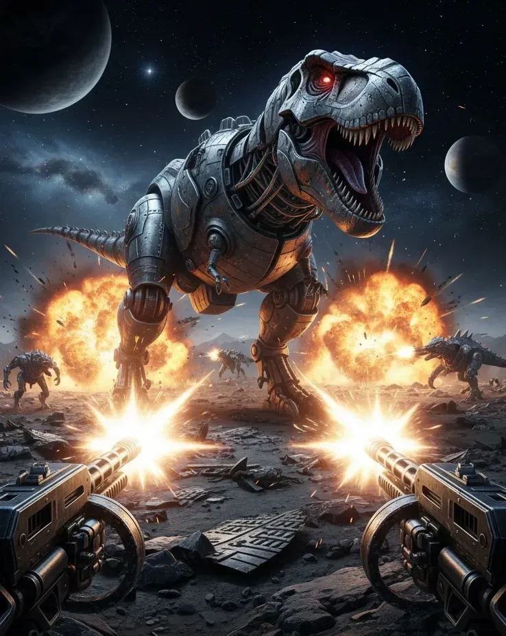 RoboRaptor – VR-Spiel bei PlayVR Wien