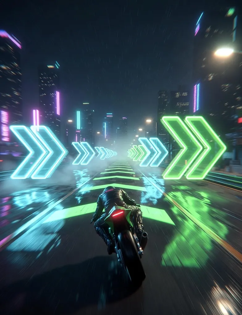 Night Moto – VR-Spiel bei PlayVR Wien