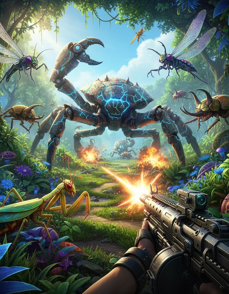 Alien Insekten – VR-Spiel bei PlayVR Wien