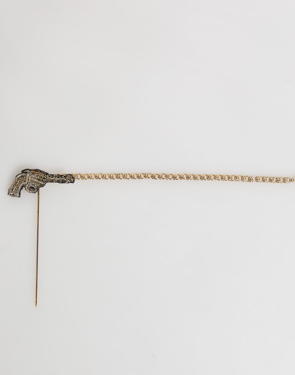 Thumbnail: Dolce & Gabbana Lapel Pin Brass Copper Revolver Men Accessories Brooch