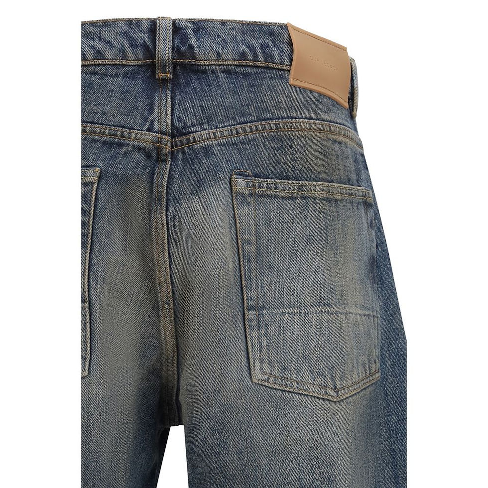 Thumbnail: Our Legacy Blue Cotton Relaxed Fit Jeans