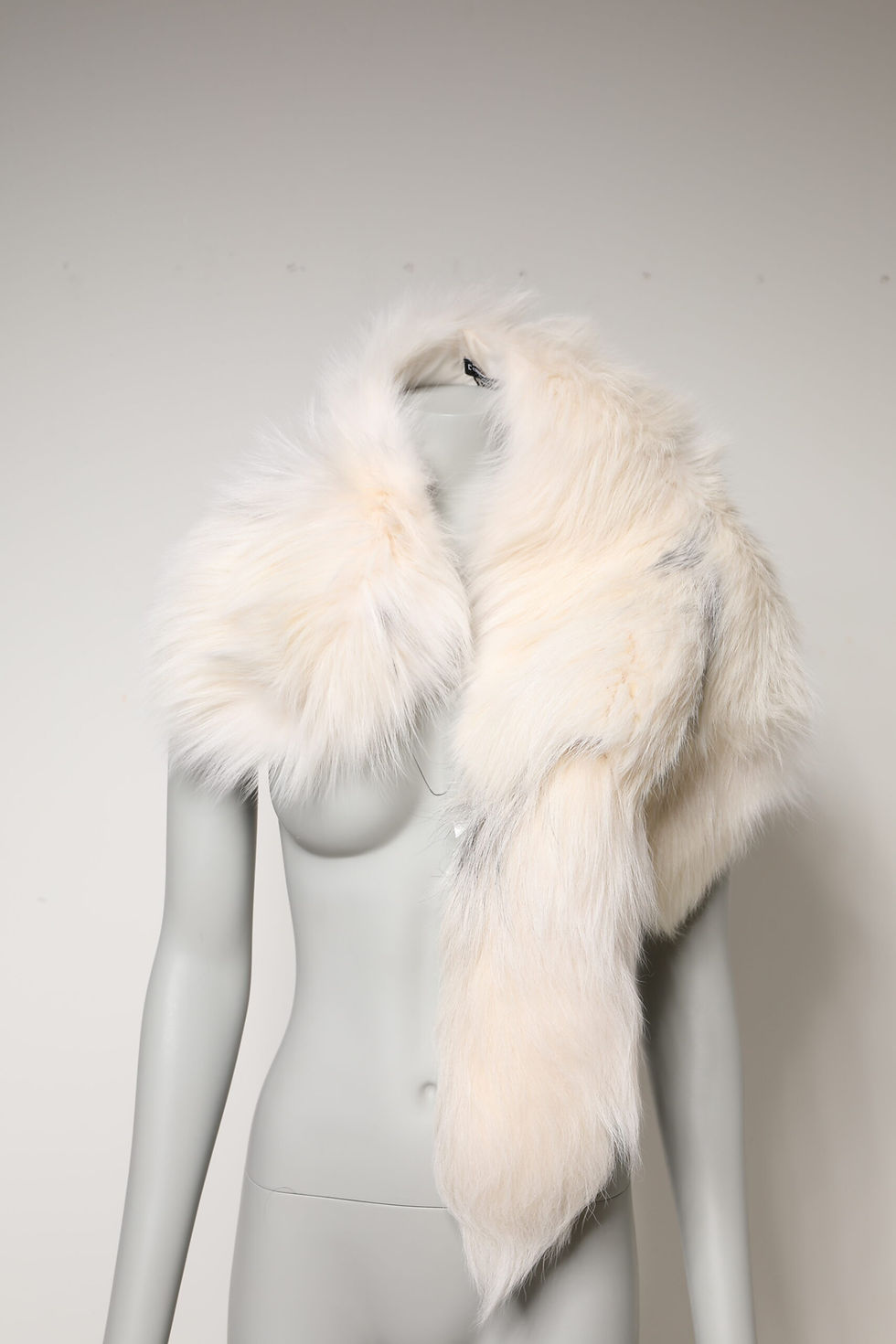 💎 D&G White Fox Fur Neck Wrap | Dolce & Gabbana | Luxe Winter Scarf