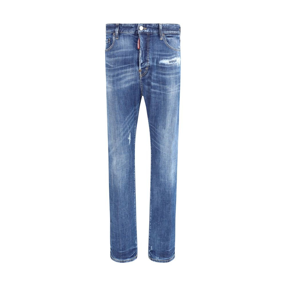 Dsquared² Blue Cotton Skinny Jeans