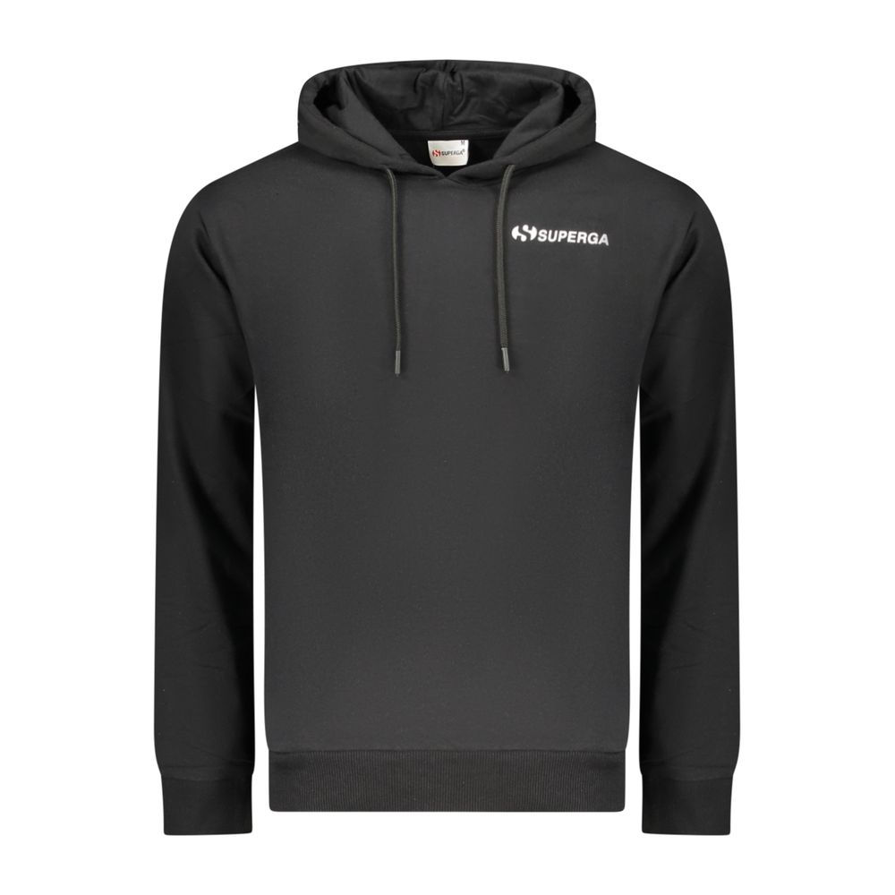 Superga Black Cotton Men's Hoodie