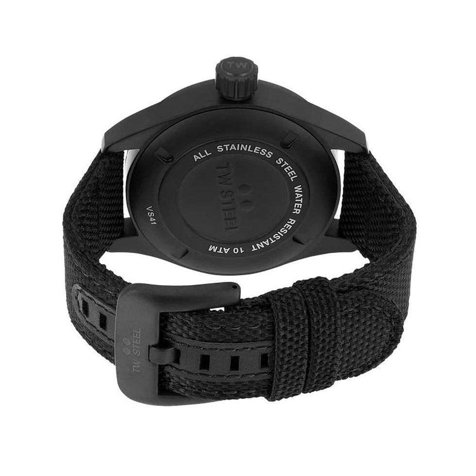 Thumbnail: TW Steel Black Fabric Sport Watch