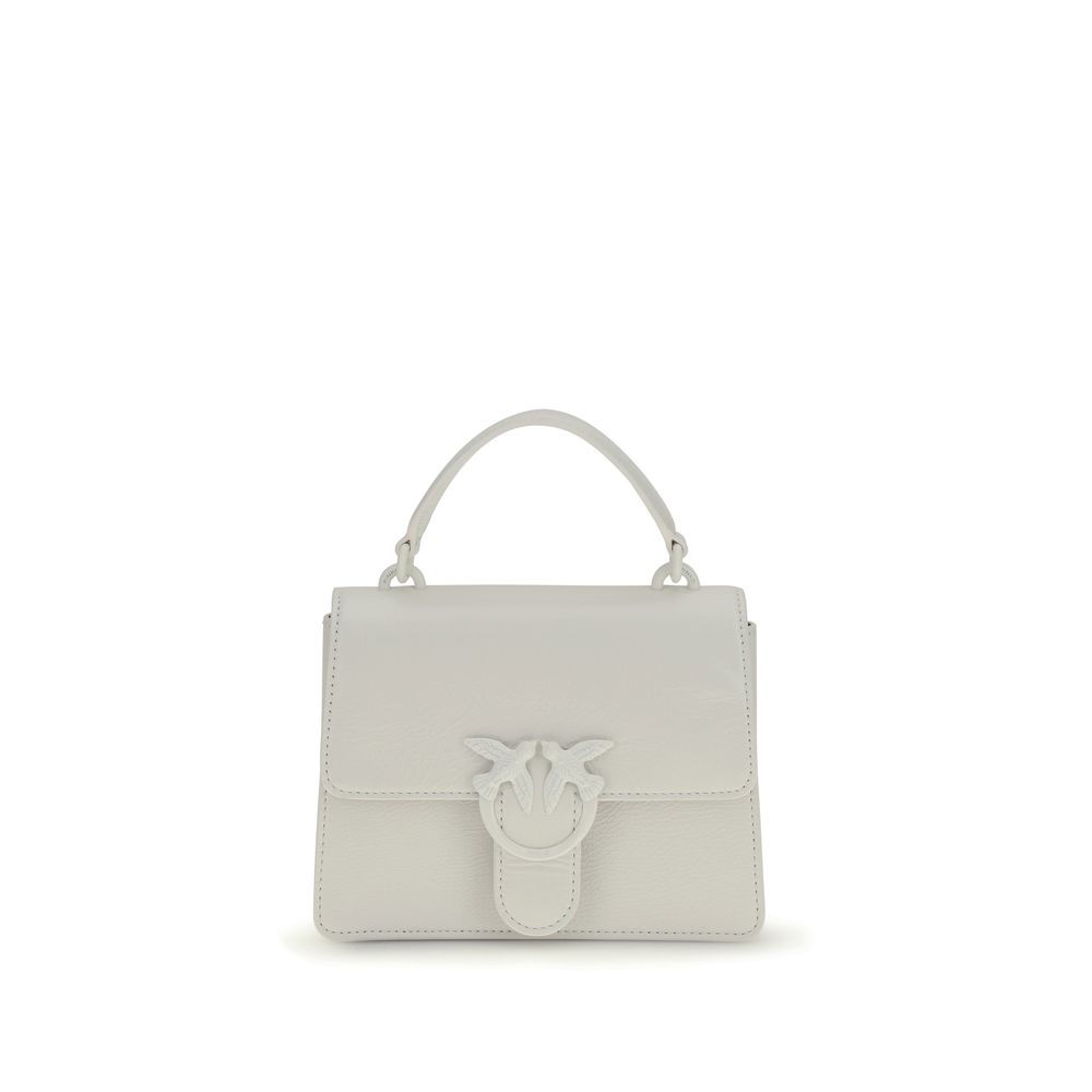 PINKO White Goatskin Handbag