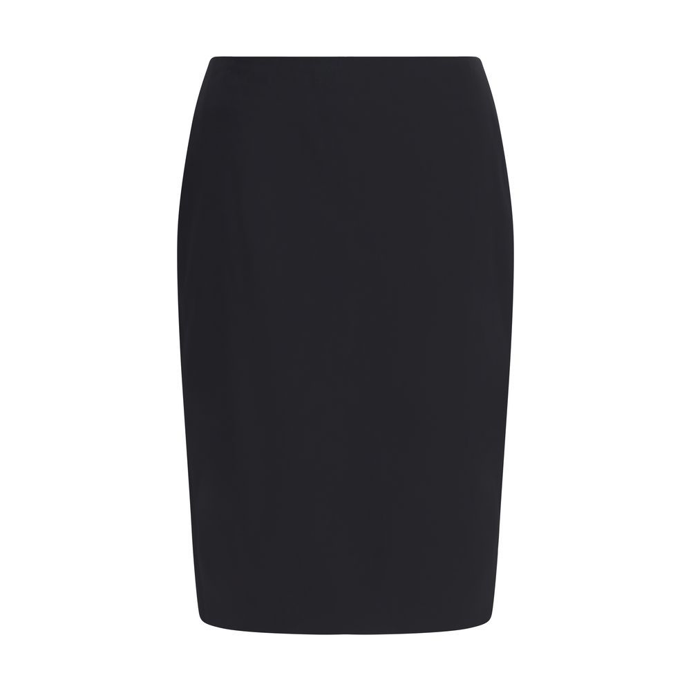 Saint Laurent Black Viscose Skirt