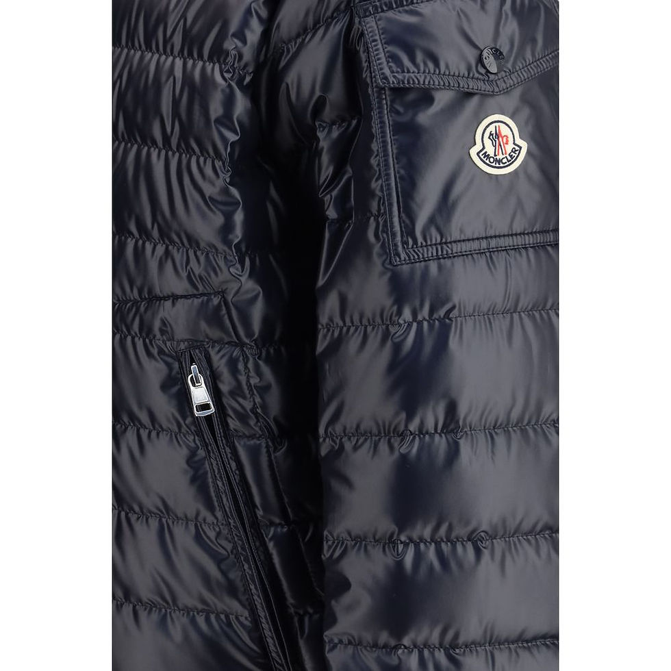 Thumbnail: Moncler Blue Polyamide Full-Length Jacket