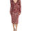 Thumbnail: Dolce & Gabbana Pink Sequin Statement Nylon Midi V-Neck Dress