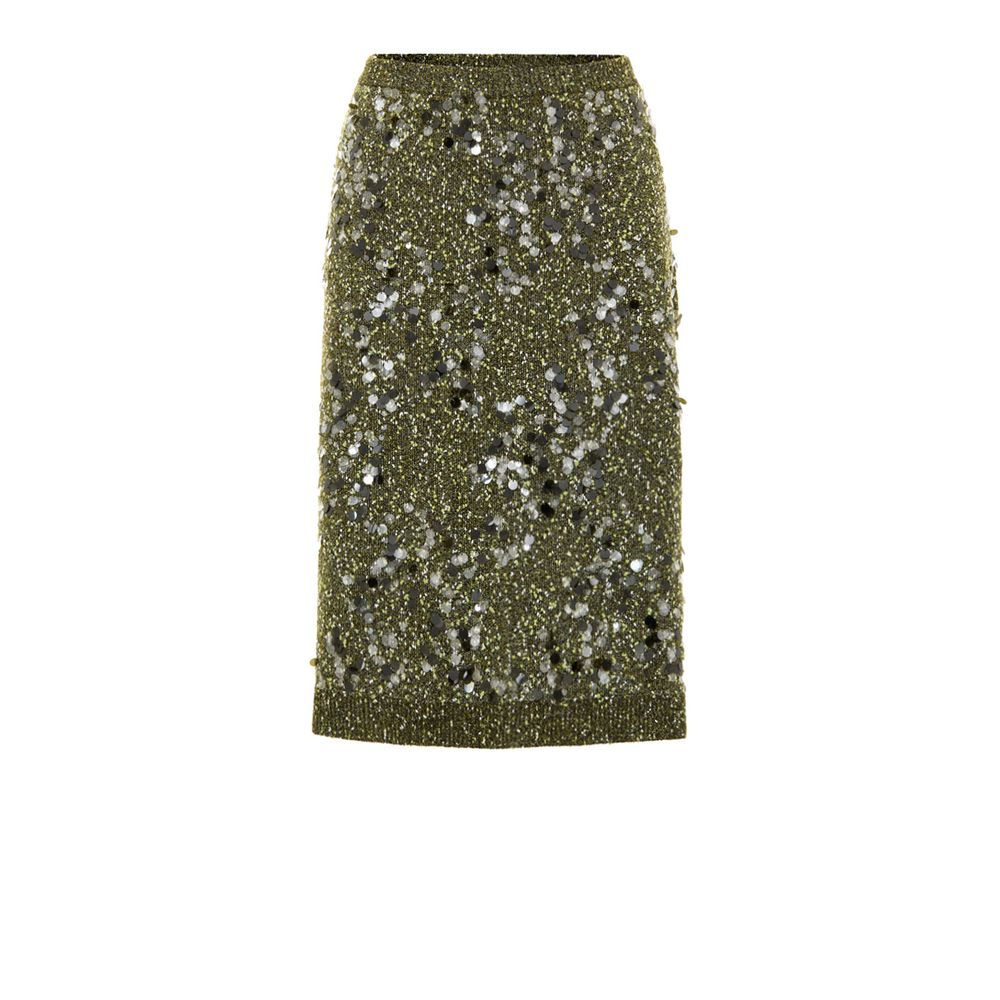 Gucci Green Viscose Mini Skirt