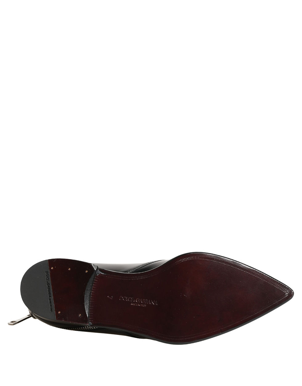 Thumbnail: Dolce & Gabbana Men Black Lace-Up Leather Zip Dress Derby Shoes