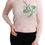 Thumbnail: Dolce & Gabbana Pink Floral Silk Cashmere Pullover Sweater