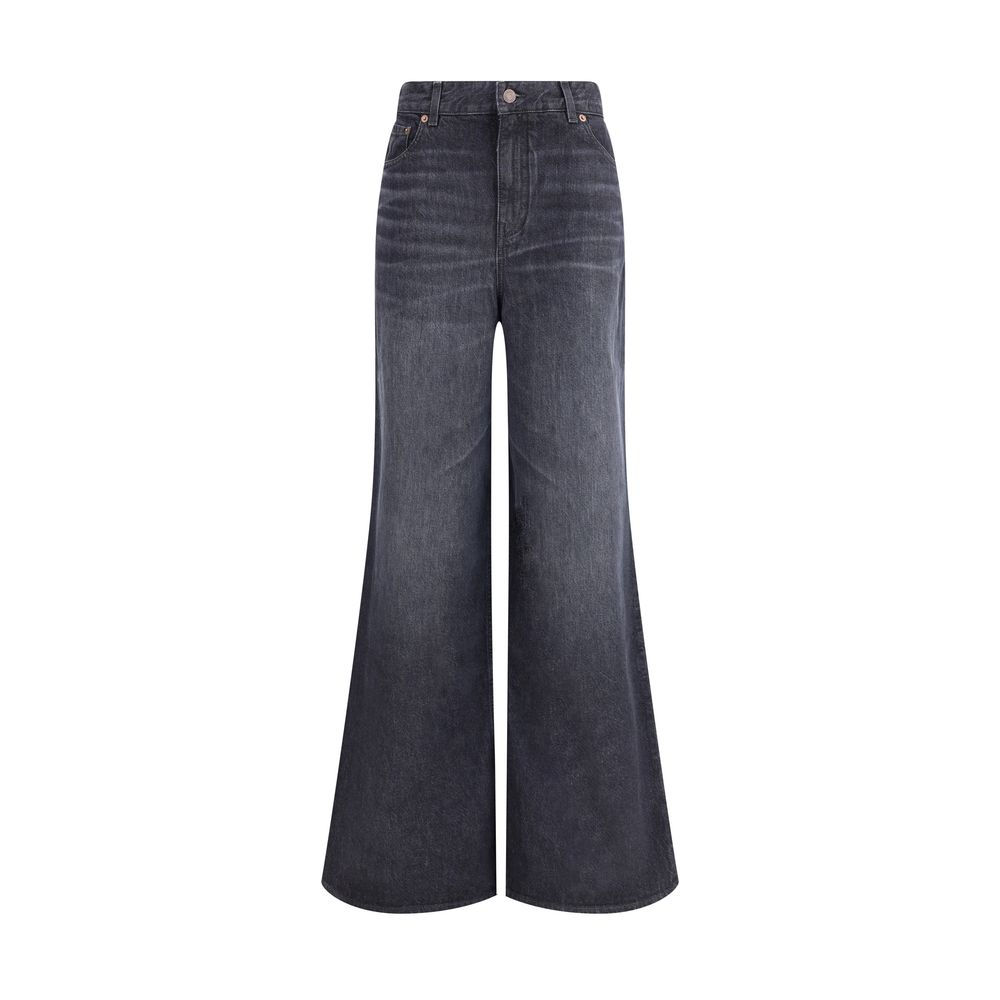 Chloé Black Cotton Flared Jeans